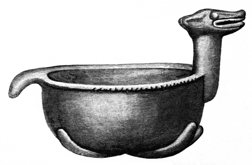 Fig. 388.--Animal-shaped bowl: Arkansas.--1/3.