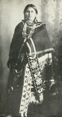 A woman in traditional dress.