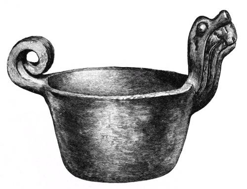 Fig. 385.--Bowl with grotesque head: Pecan Point,--1/3.