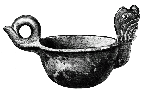 Fig. 386.--Bowl with grotesque head: Pecan Point,--1/2.