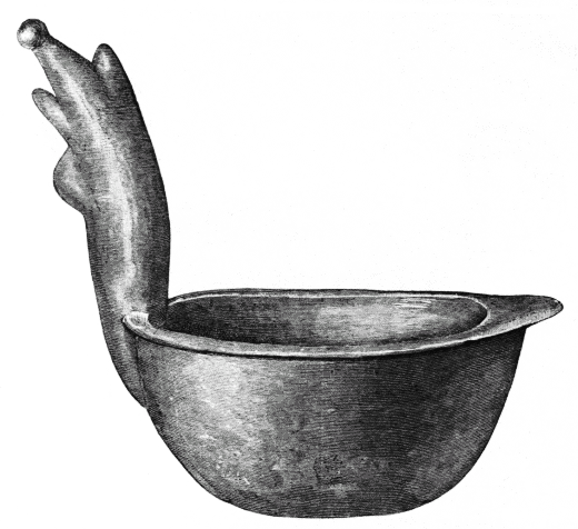 Fig. 387.--Bowl with grotesque handle: Scanlon's Landing, Arkansas.--1/3.