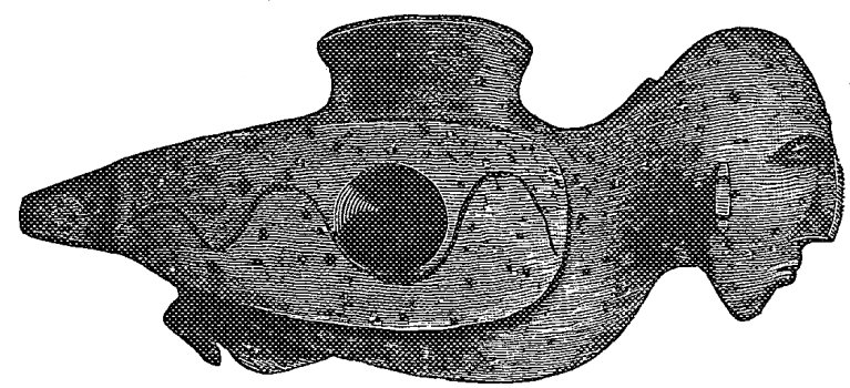 Fig. 35. Human Carvings from the Mounds.