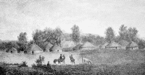 a. Kansa village, 1841. George Lehman
