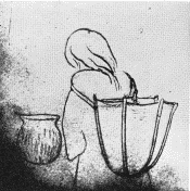 a. Manner of carrying basket similar to that shown in plate 52, a