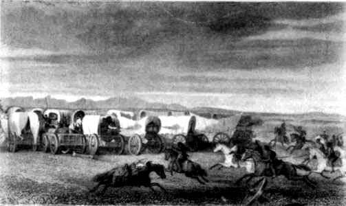 THE CAMP ATTACKED BY INDIANS