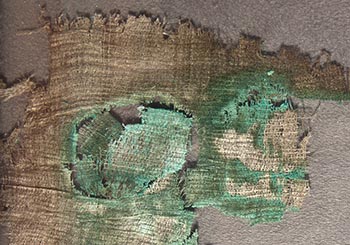 Textile Fragment, Seip Mound, Ross County, Ohio
